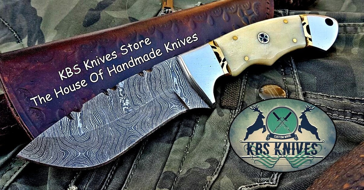 Premium Custom Damascus Steel Hunting and Skinning Knife - Korvel