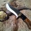 Premium Guthook Knife - 1095 High Carbon Steel with Elegant Rosewood & Buffalo Horn Handle - Korvel