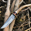 Premium Handmade Damascus Steel Hunting and Skinning Knife - Korvel
