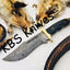 Premium Full Tang Handmade Damascus Steel Hunting Knife - Korvel