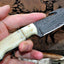 Artisan Crafted Damascus Steel Guthook Skinning Knife - Korvel