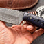 Premium Custom Handmade Wide Damascus Skinner Knife for Hunting - Korvel