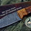 Artisan Crafted Damascus Steel Hunting and Skinning Knife - Korvel