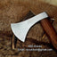 Custom Handmade Viking Axe - 1095 High Carbon Steel Blade with Rosewood Handle & Leather Sheath - Korvel