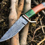Exquisite Custom Handmade Damascus Steel Hunting Knife - Korvel