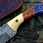 Premium Custom Damascus Steel Hunting and Skinning Knife - Korvel