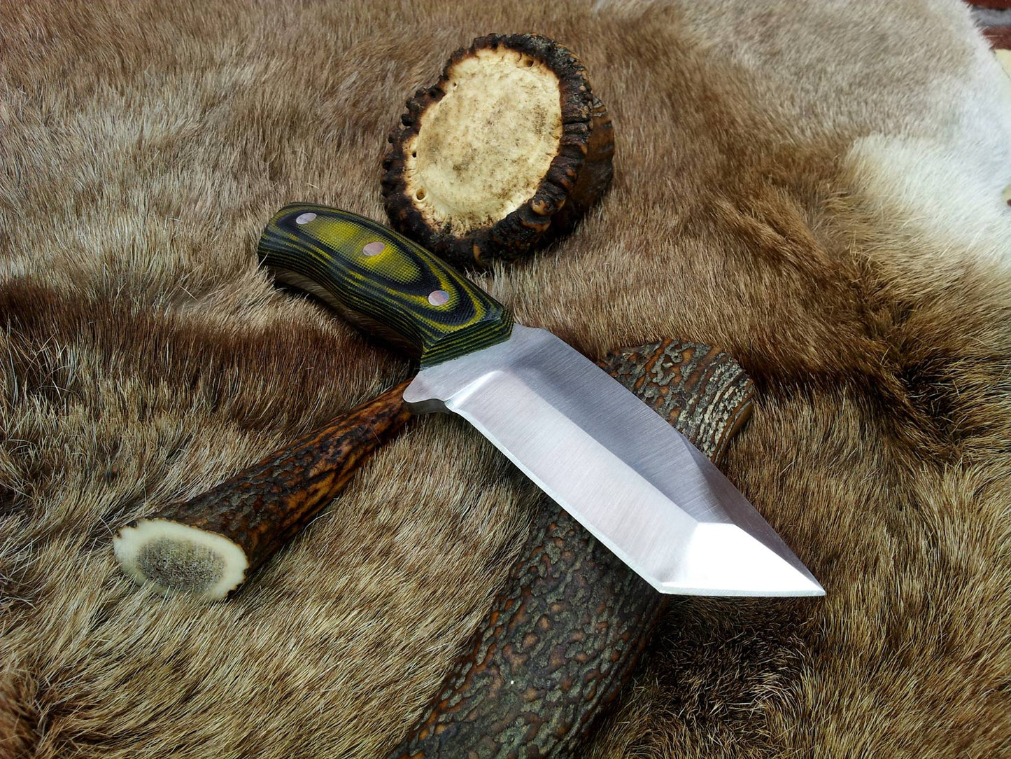 Premium D2 Steel Tanto Blade Knife for Outdoor Adventures - Korvel