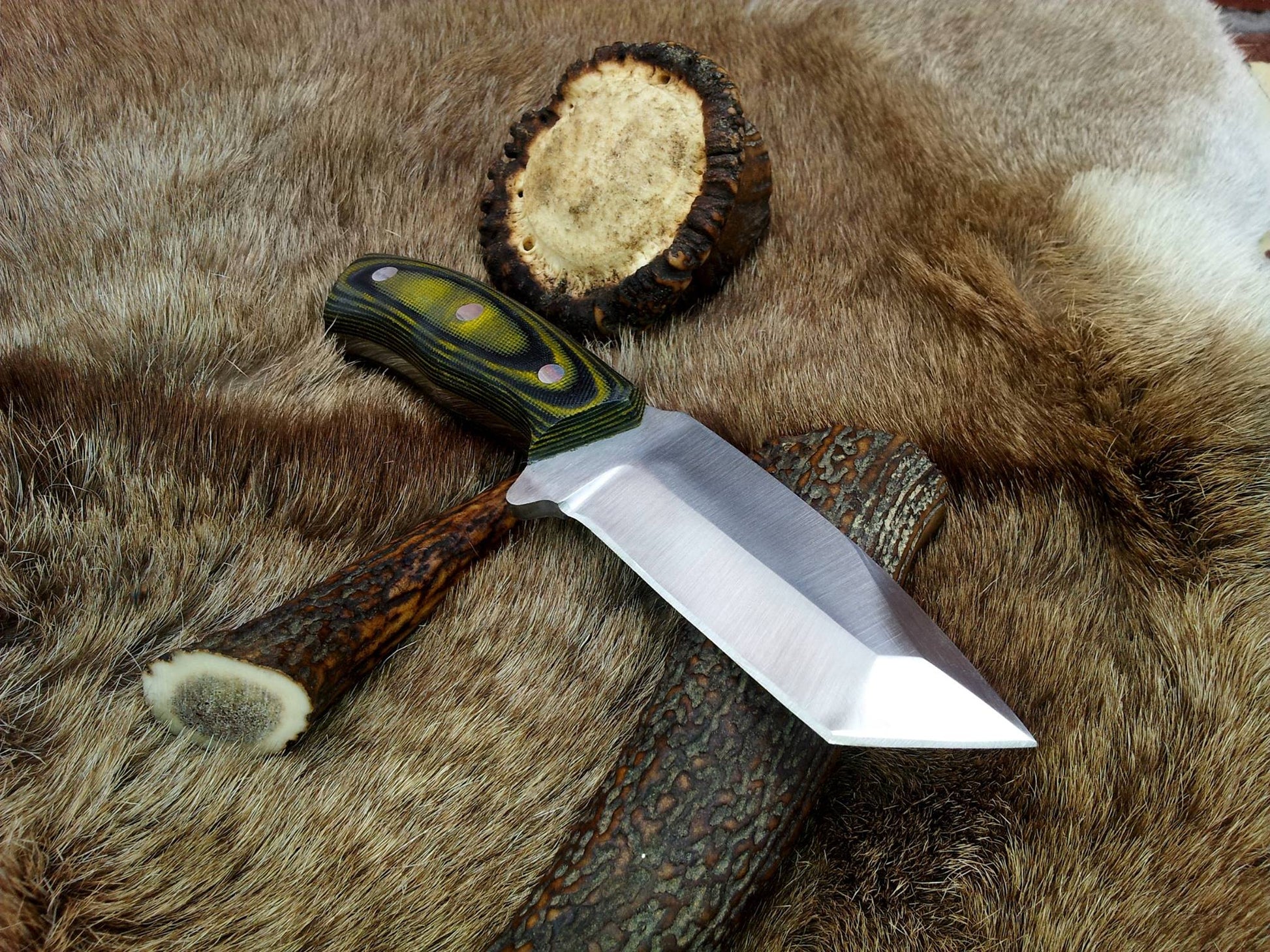 Premium D2 Steel Tanto Blade Knife for Outdoor Adventures - Korvel