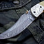 Exquisite Handmade Damascus Steel Folding Knife - Korvel