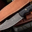 Premium Custom Hunters Knife with Damascus Steel Blade - Korvel