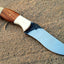 Bespoke Artisan Hunting Knife with Unique Stone Finish - Korvel