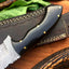 Premium Handmade Damascus Steel Hunting and Skinning Knife - Korvel