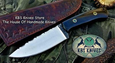 Premium Custom 1095 High Carbon Steel Hunting and Skinning Knife - Korvel