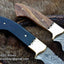 Set of 2 Exquisite Handmade 9-Inch Damascus Steel Hunting Knives - Rosewood & Buffalo Horn Handles - Korvel