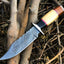 Premium Custom Damascus Steel Hunting Knife - Handcrafted Excellence - Korvel