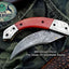 Artisan Crafted Damascus Steel Folding Pocket Knife - Korvel