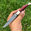 Handcrafted Damascus Steel Steak Knife with Corkscrew Wine Opener - Korvel
