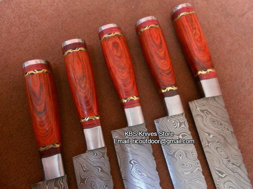 Premium Handcrafted Damascus Steel Knife Set - Korvel