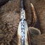 Premium Damascus Steel Hunting Knife – 7.25 Inch Drop Point Blade with Antler Handle and Brass Accents - Korvel