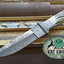 Exquisite Full Tang Damascus Steel Double Edge Survival Knife - Korvel