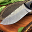 Premium Handmade Damascus Steel Hunting and Skinning Knife - Korvel