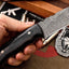 Premium Custom Damascus Steel Hunting and Camping Knife - Korvel