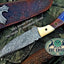 Premium Custom Damascus Steel Hunting and Skinning Knife - Korvel