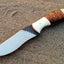Bespoke Artisan Hunting Knife with Unique Stone Finish - Korvel
