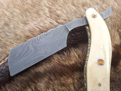 Premium Damascus Steel Razor for Precision Shaving - Korvel
