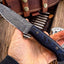 Premium Handmade Damascus Steel Skinning Knife - Korvel