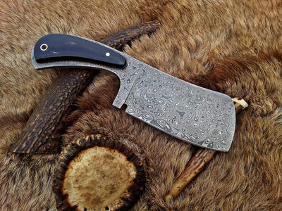 Premium Handmade Damascus Mini Cleaver Knife - Korvel