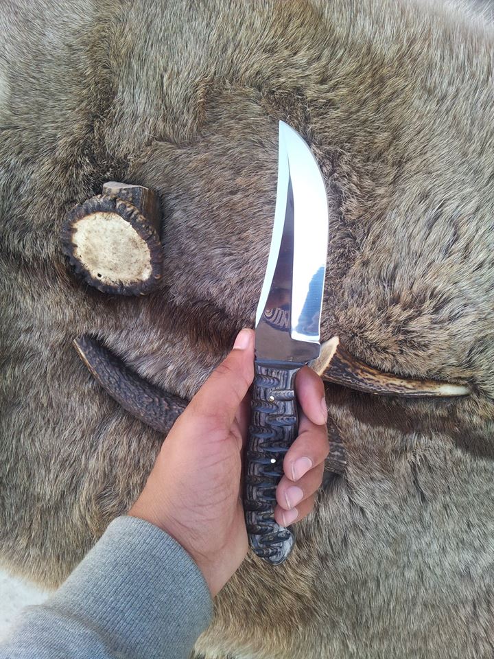 Premium D2 Steel Tactical Knife with Leather Sheath - Korvel