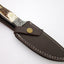 Premium Handcrafted Damascus Steel Hunting Knife with Fire Twist Design - Korvel