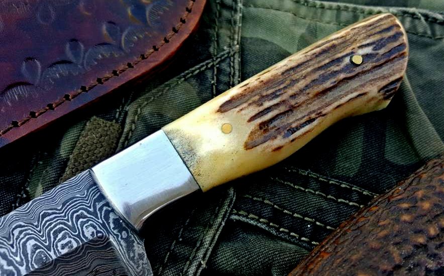 Artisan Crafted Damascus Steel EDC Skinning Knife - Korvel
