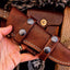 Premium Custom Damascus Steel Hunting Knife with Elegant Rosewood Handle - Korvel
