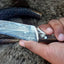Premium Handcrafted Damascus Steel Knife with Stag Horn Handle - Korvel