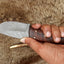 Premium Damascus Steel Skinning Knife with Rosewood Handle - 7.5-inch Precision Tool - Korvel