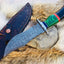 Artisan Crafted Damascus Steel Hunting Knife for Outdoor Adventures - Korvel