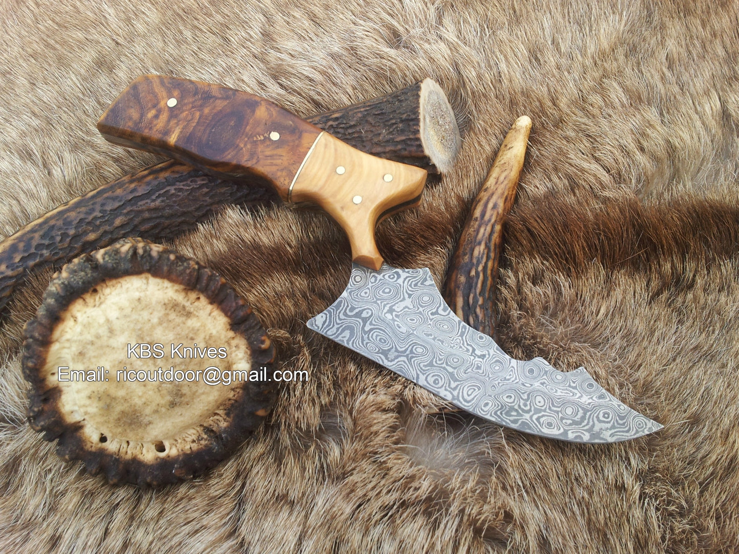 Exquisite Handcrafted Damascus Burchha Knife - Korvel