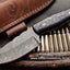 Premium Custom Handmade Wide Damascus Skinner Knife for Hunting - Korvel