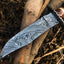 Premium Custom Damascus Steel Hunting and Skinning Knife - Korvel
