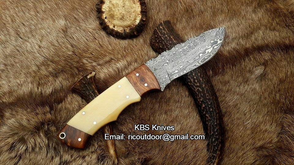 Artisan Crafted Damascus Steel Skinning Knife - Korvel