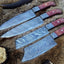 Premium Handmade Damascus Steel Kitchen Knife Set - Korvel