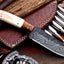 Artisan Custom Hunting Knife with Exquisite Damascus Steel Blade - Korvel