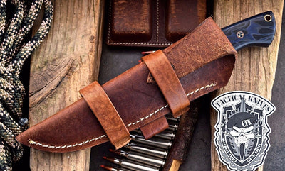 Premium Handmade Damascus Steel Skinning Knife - Korvel