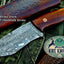 Premium Custom Damascus Steel Skinning Knife for Outdoor Enthusiasts - Korvel