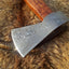 Custom Handmade Viking Axe with Damascus Steel Blade and Rosewood Handle - KBS Knives - Korvel
