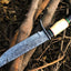 Exclusive Holiday Offer: Custom Handmade Damascus Steel Hunting Knife - Korvel