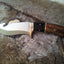 Premium Guthook Knife - 1095 High Carbon Steel with Elegant Rosewood & Buffalo Horn Handle - Korvel