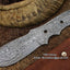 Premium Damascus Steel Blank Blade for Crafting - Korvel